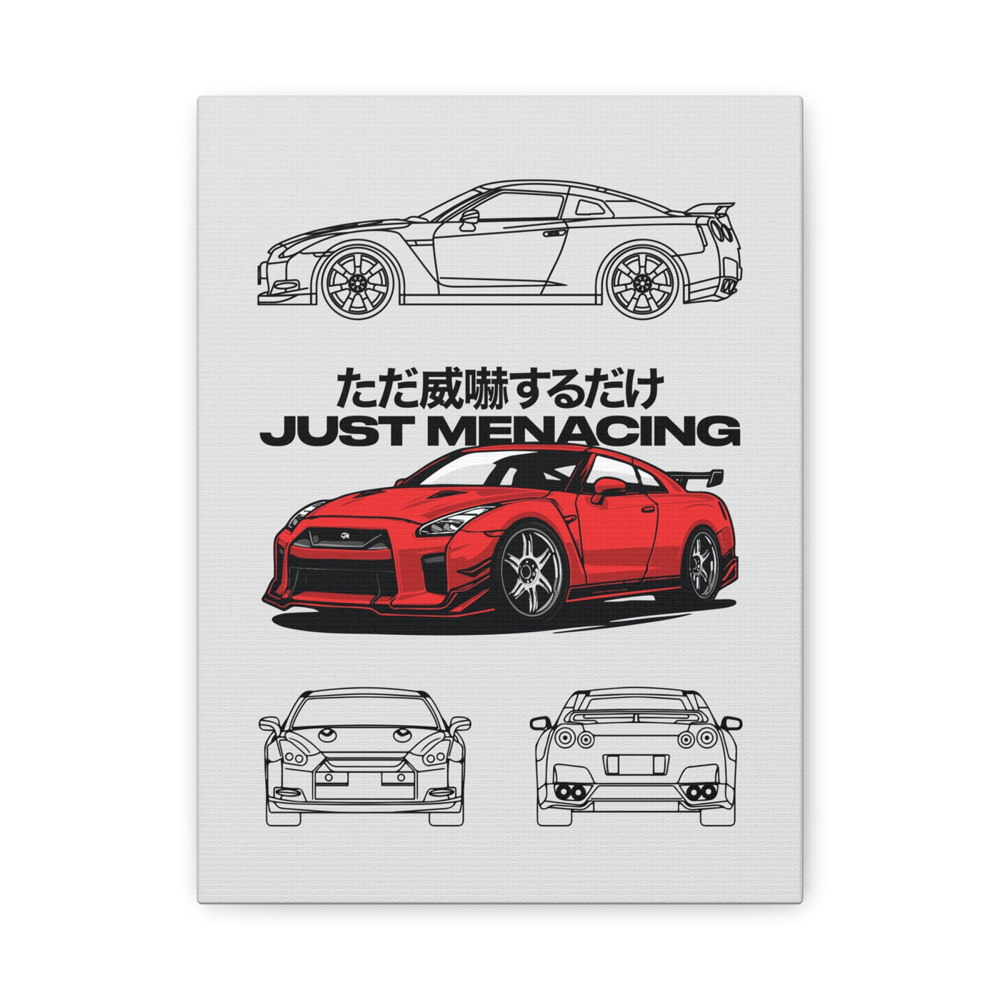 JustMenacing Red R36 Canvas