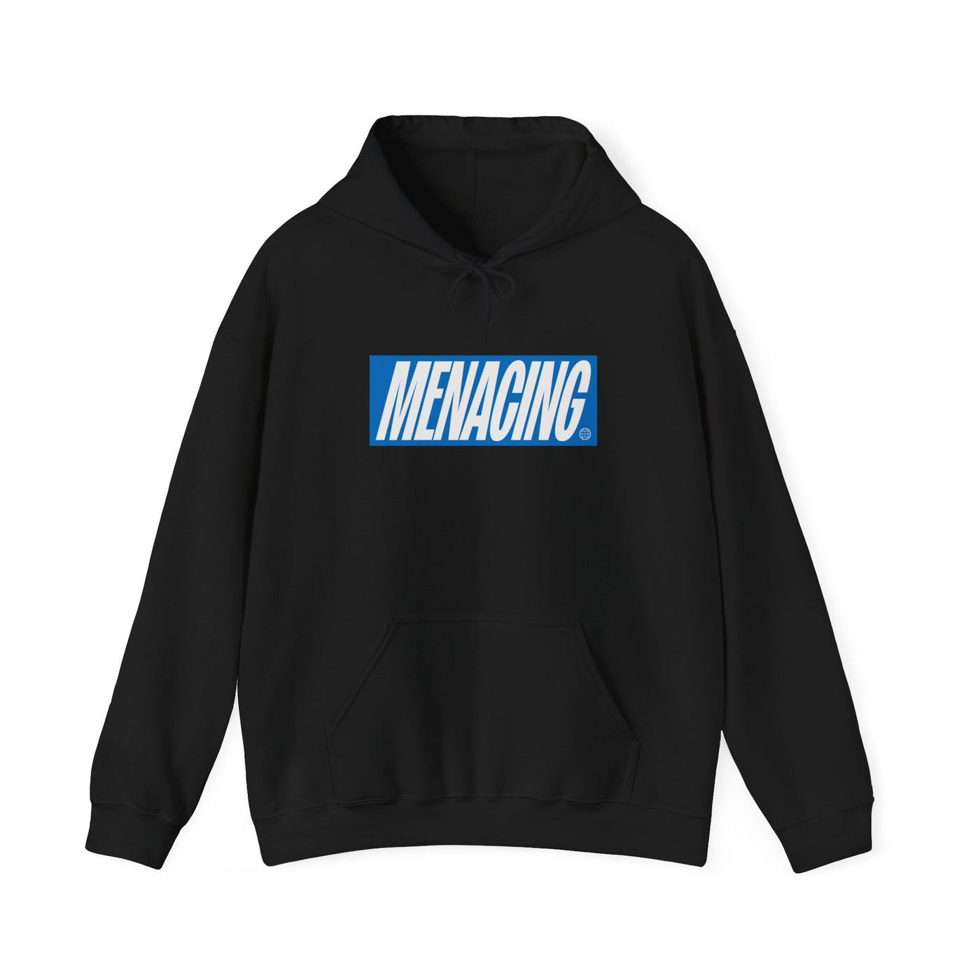 Menacing Italics - Blue Hoodie