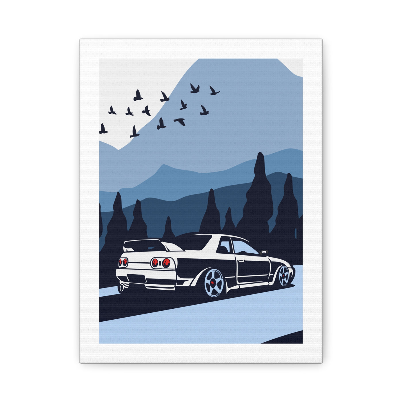JustMenacing R34 Mountains Canvas