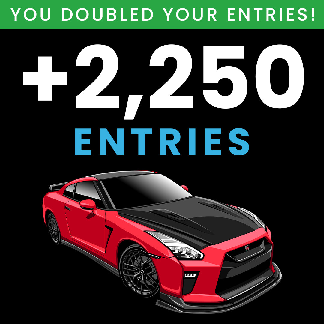 DOUBLE YOUR ENTRIES (50% OFF)