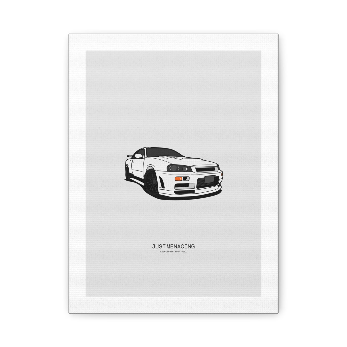 JustMenacing White R34 Canvas