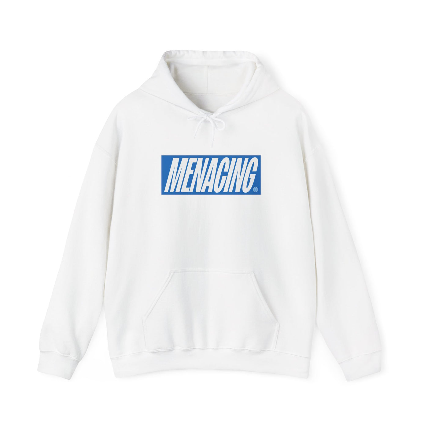 Menacing Italics - Blue Hoodie