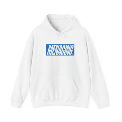 Menacing Italics - Blue Hoodie
