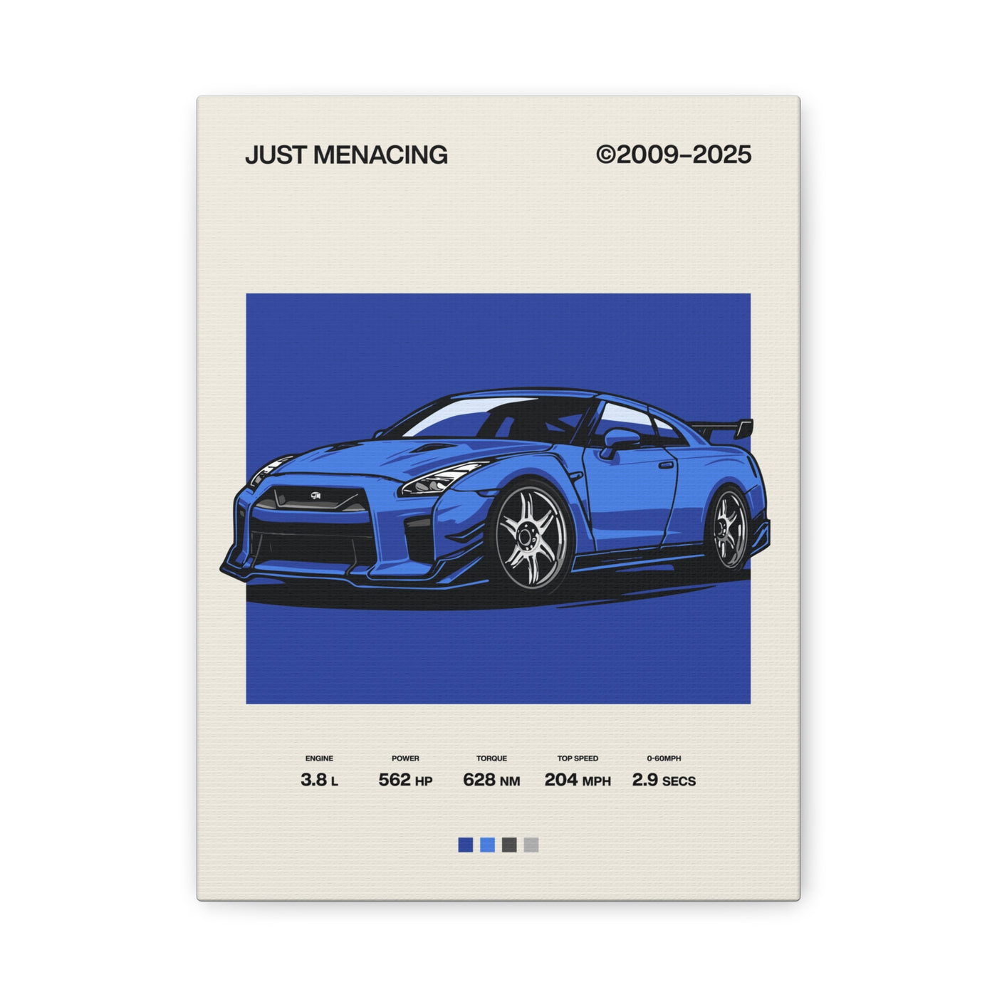 JustMenacing Blue R35 Canvas
