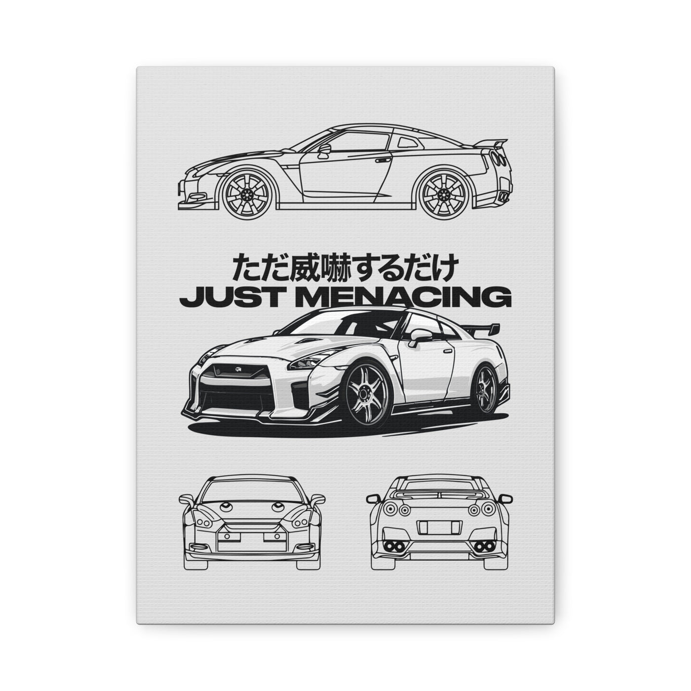 JustMenacing Nihon White R35 Canvas