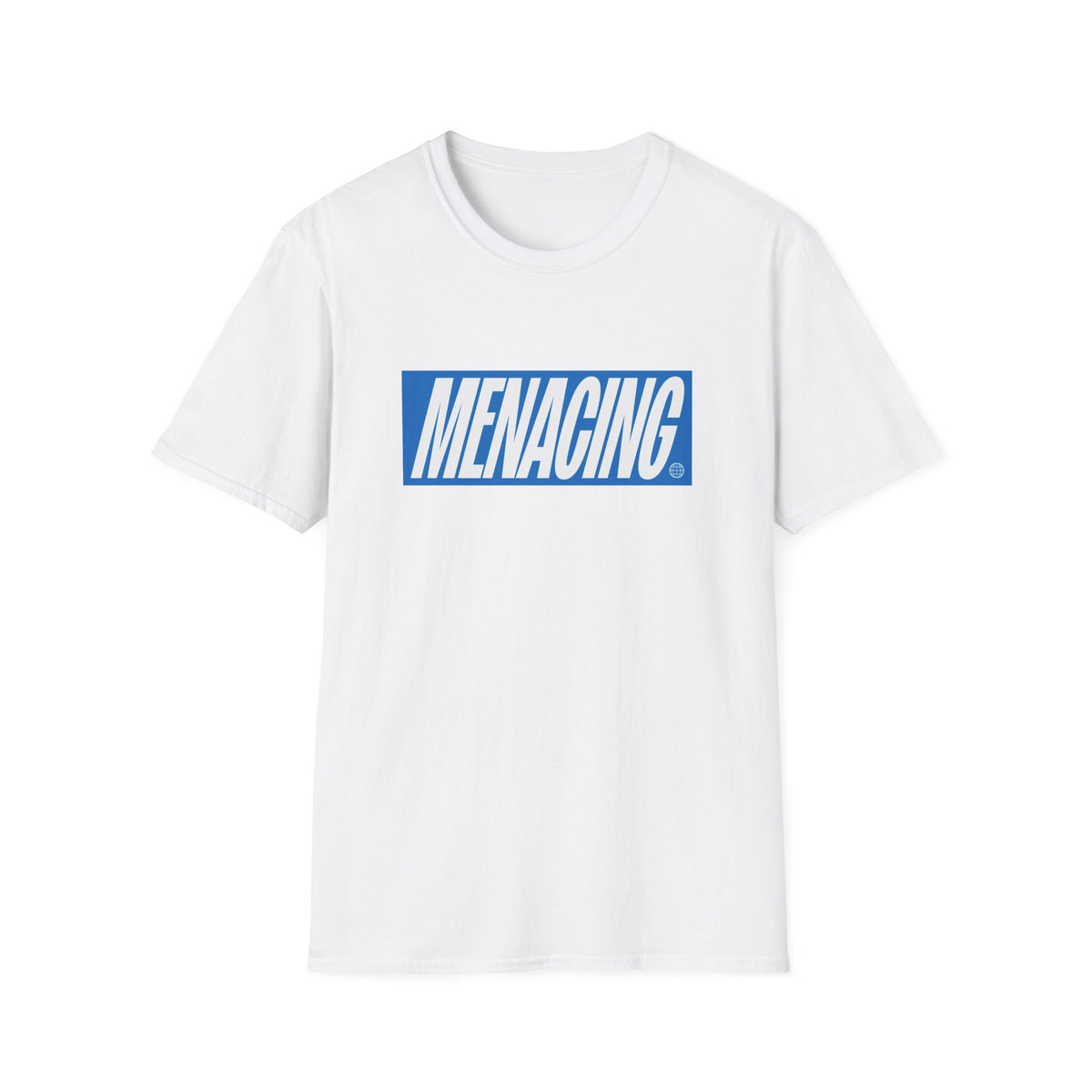 Menacing Italics - Blue Tee