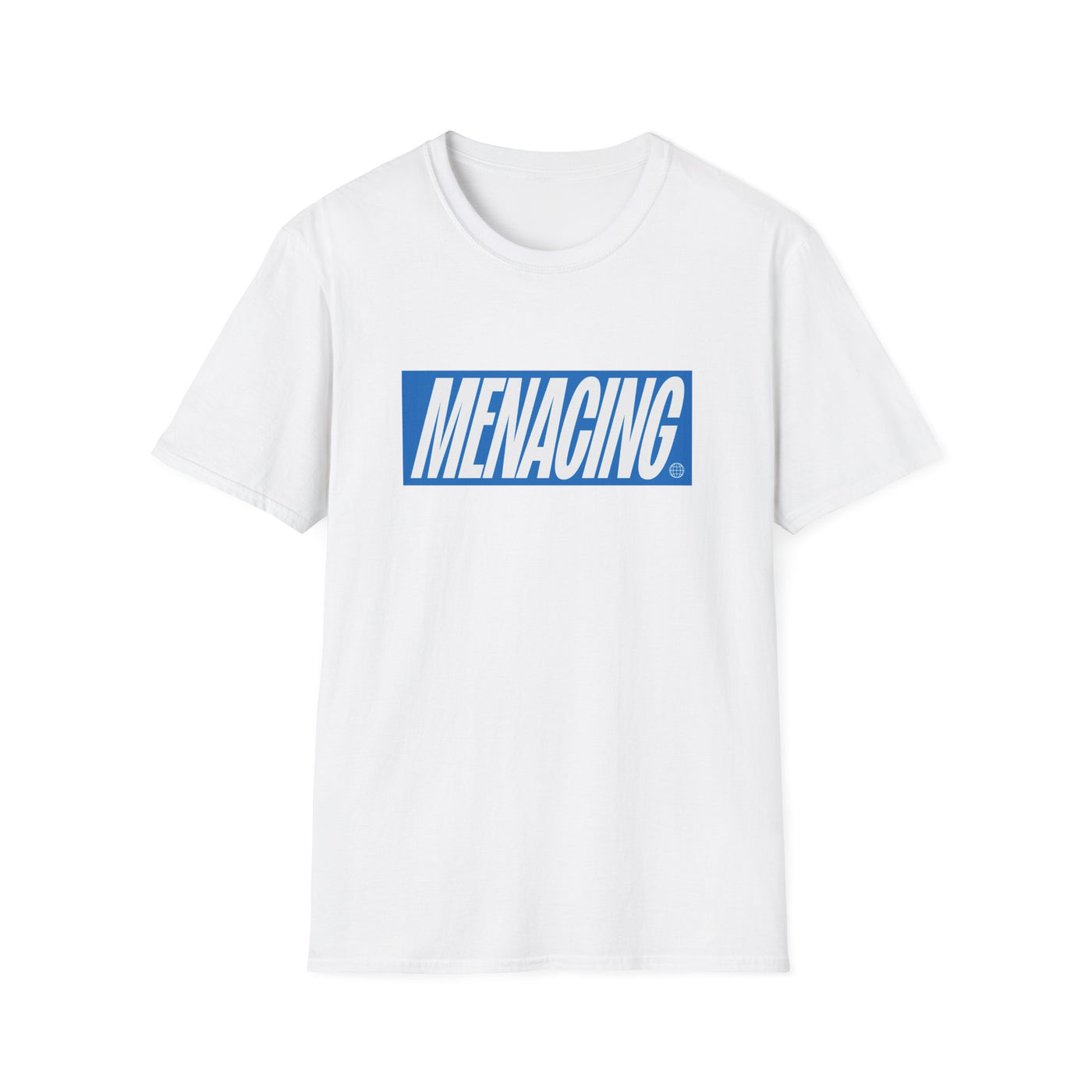 Menacing Italics - Blue Tee