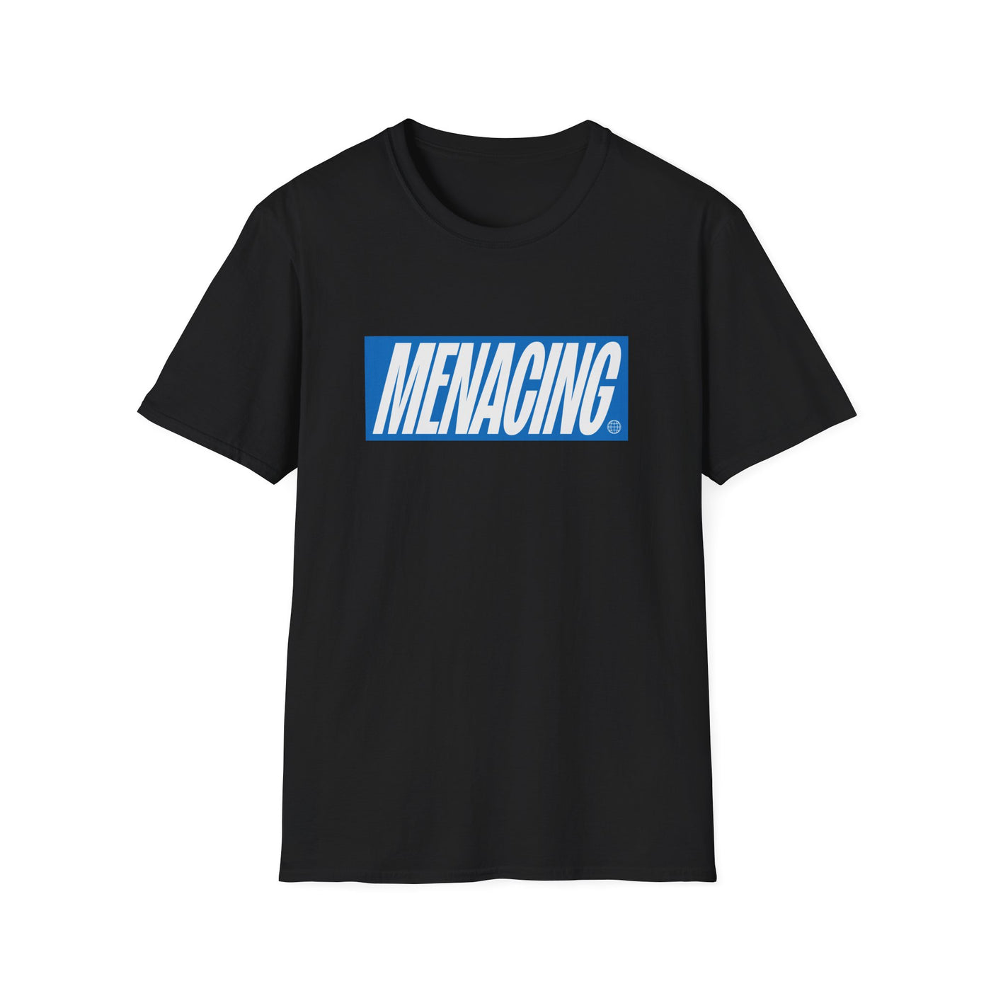 Menacing Italics - Blue Tee