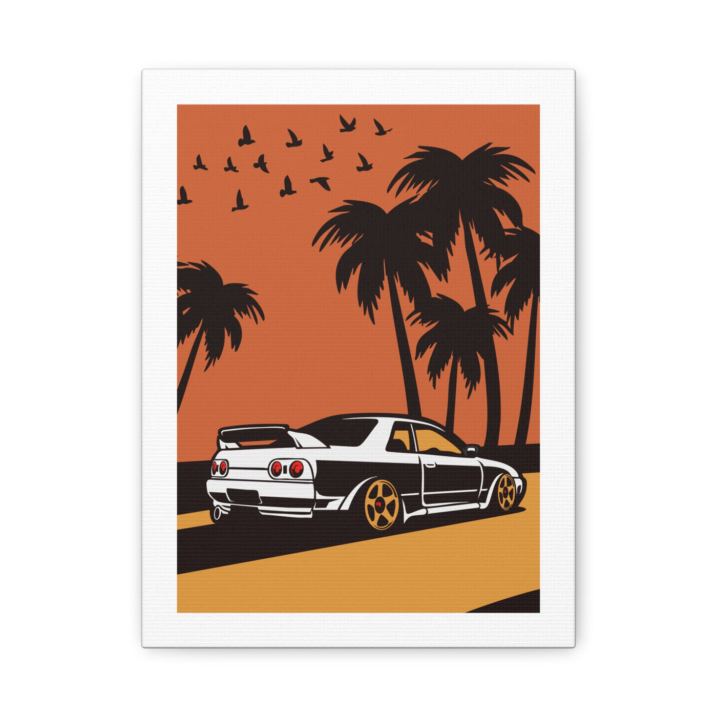 JustMenacing R34 Palm Trees Canvas