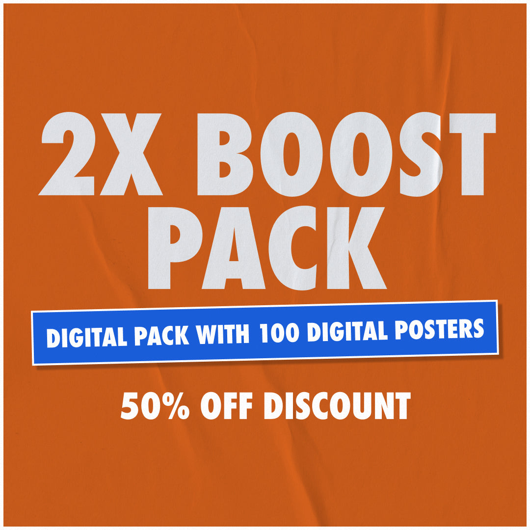 8000 More - 2X Boost Pack At 50% OFF! [Digital Pack With 100 Digital Posters]