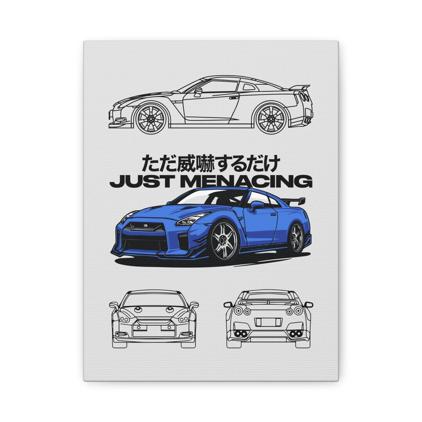 JustMenacing Nihon Blue R35 Canvas