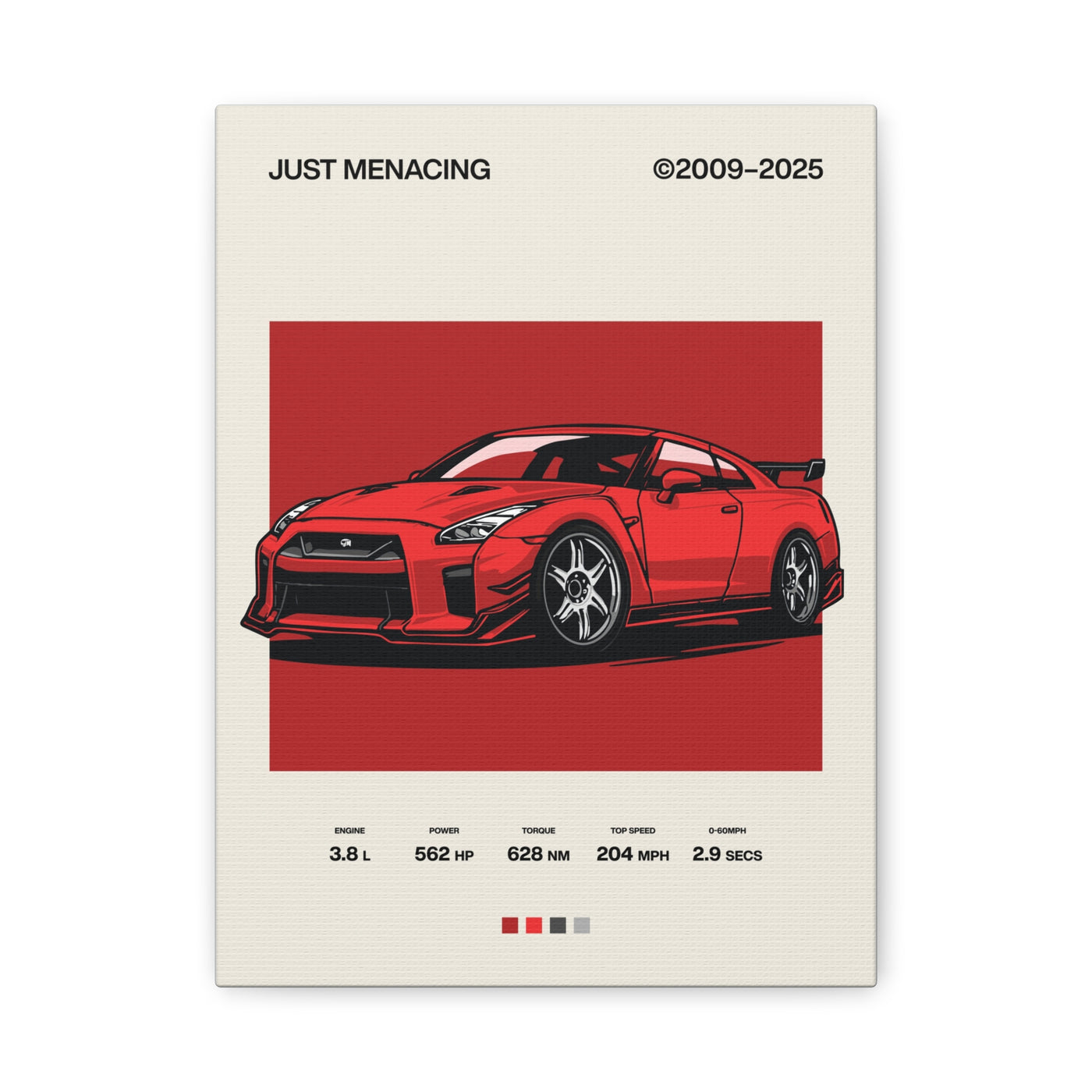 JustMenacing Red R35 Canvas