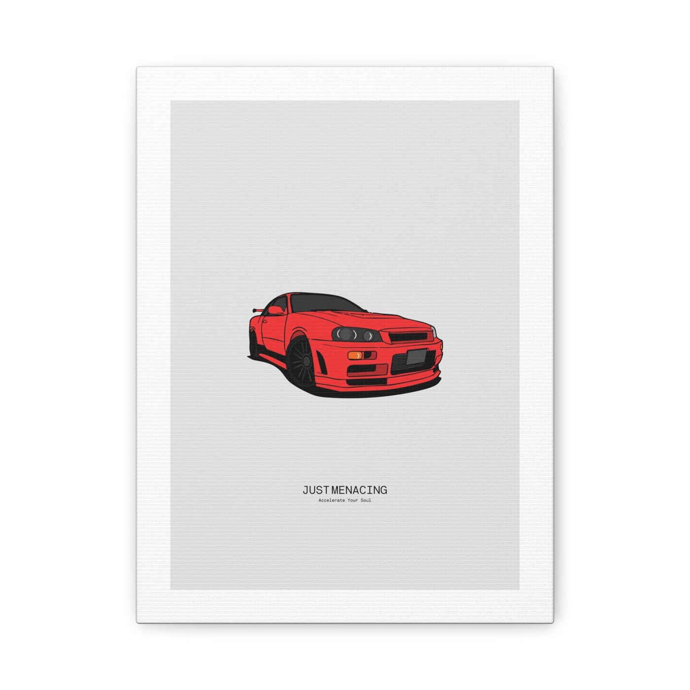 JustMenacing Red R34 Canvas