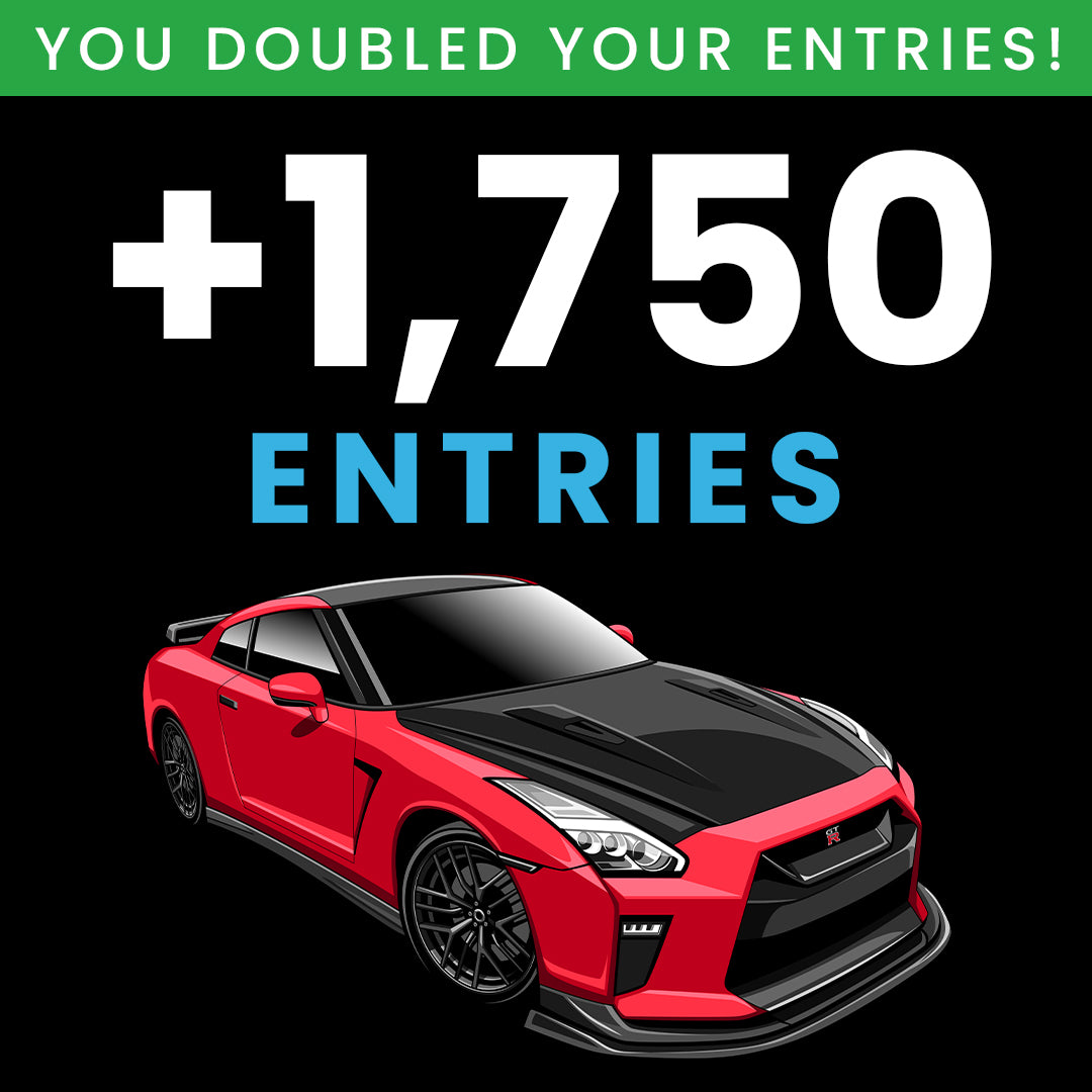 DOUBLE YOUR ENTRIES (50% OFF)