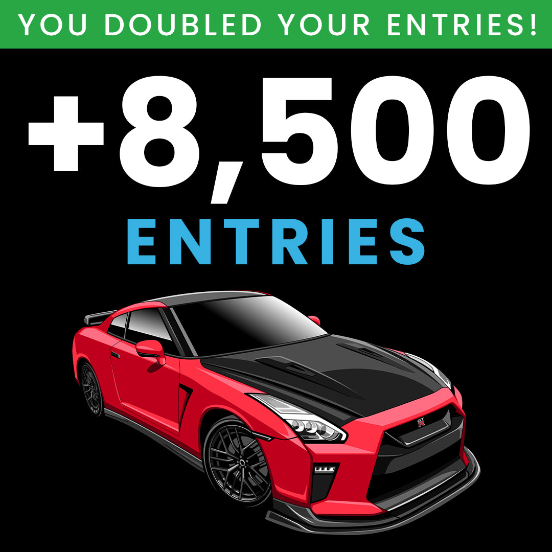 DOUBLE YOUR ENTRIES (50% OFF)