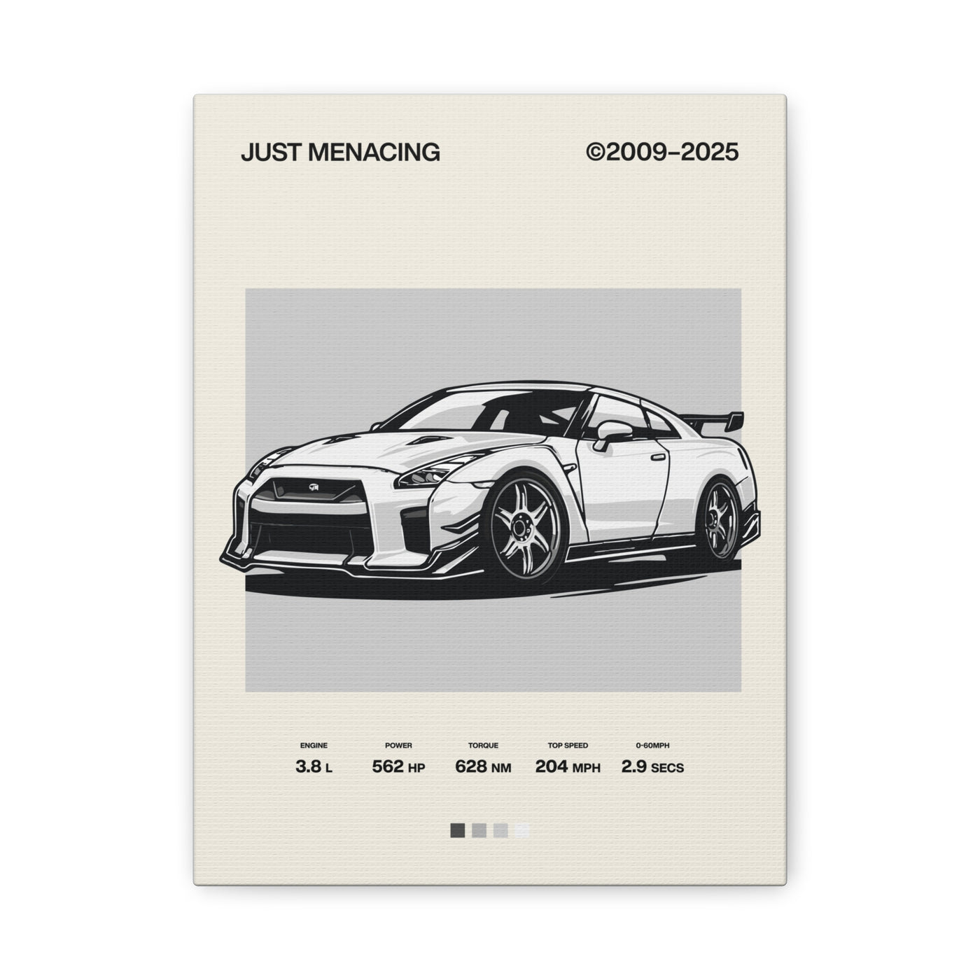 JustMenacing White R35 Canvas