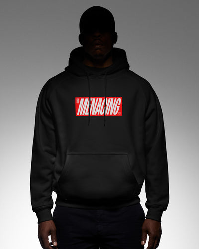 Menacing Italics Hoodie (Red)