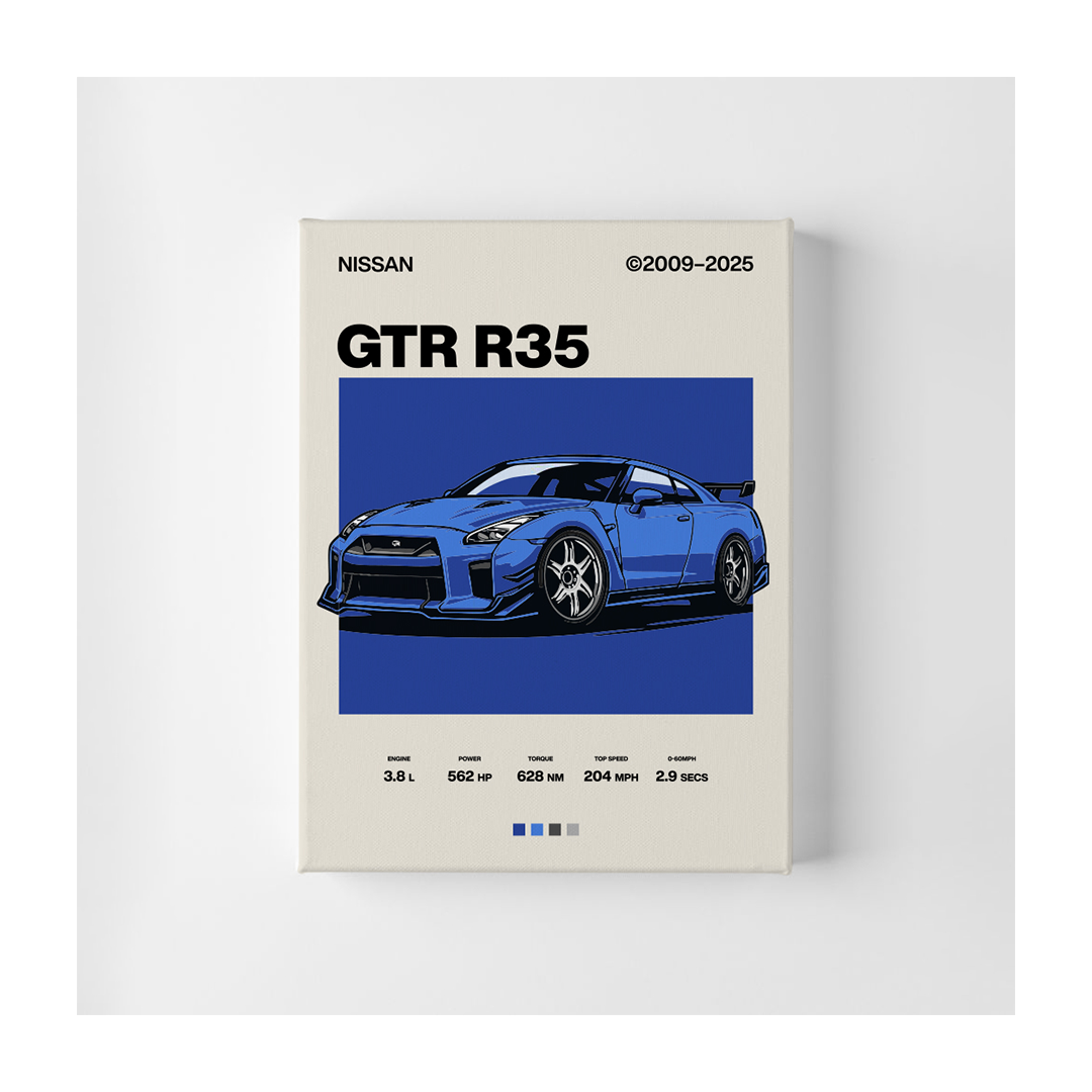 JustMenacing Blue R35 Canvas