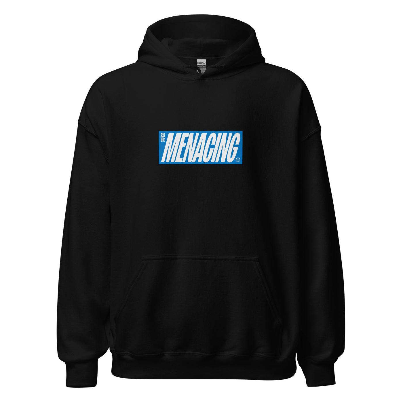 Menacing Italics Hoodie (Blue)