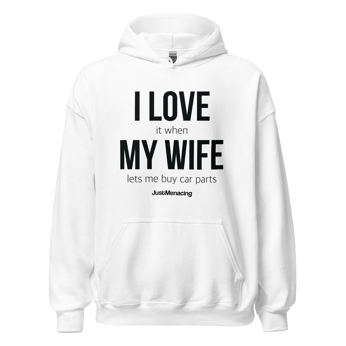 I Love My Wife Hoodie (White)