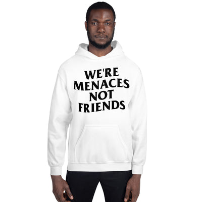 JustMenacing Not Friends Hoodie (White/Black)